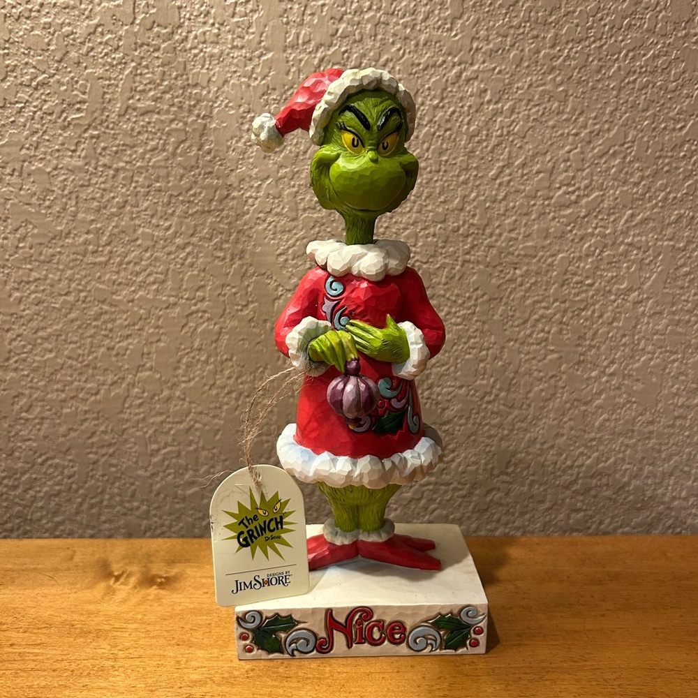 NWT Dr. Seuss The Grinch by Jim Shore Two-Sided Naughty and Nice Figurine